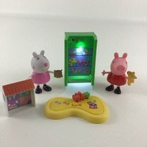 Peppa Pig Kid Playroom Playdate Fun Figures Light Up Closet Vintage 2003 Jazware - £21.77 GBP