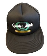BASEBALL HAT CAP  Trucker Style Snap Back Flat Brim Quaker State Motor Oil - $11.00 CAD