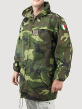New Italian army waterproof woodland camo parka jacket military camouflage coat - £23.46 GBP