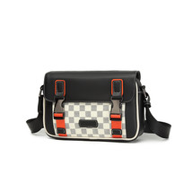 Men&#39;s Splicing Flow Small Square Bag Large Capacity Crossbody Bag Street Crossbo - £42.08 GBP