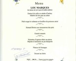 Restaurant Lou Marques Menu Hotel Jules Cesar Arles France Relais &amp; Chat... - £38.04 GBP