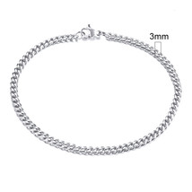 Vnox 3-11mm Chunky Miami Curb Chain Bracelet for Men Stainless Steel Curban Link - £12.42 GBP