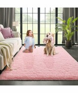 Kimicole Upgraded 4X5.9 Cute Fluffy Rug For Apartment Dorm Room Essentia... - $42.96