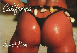 Postcard California Beach Bum butt bikini shells 80&#39;s 90&#39;s - £8.50 GBP