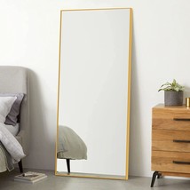 47"X22" Full Length Mirror Gold Mirror Full Length Wall Mirror Floor Mirror Bath - £68.79 GBP