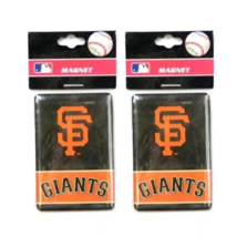 2pk San Francisco Giants Magnet Diamond Checked Style 2x3 MLB Official M... - $11.64