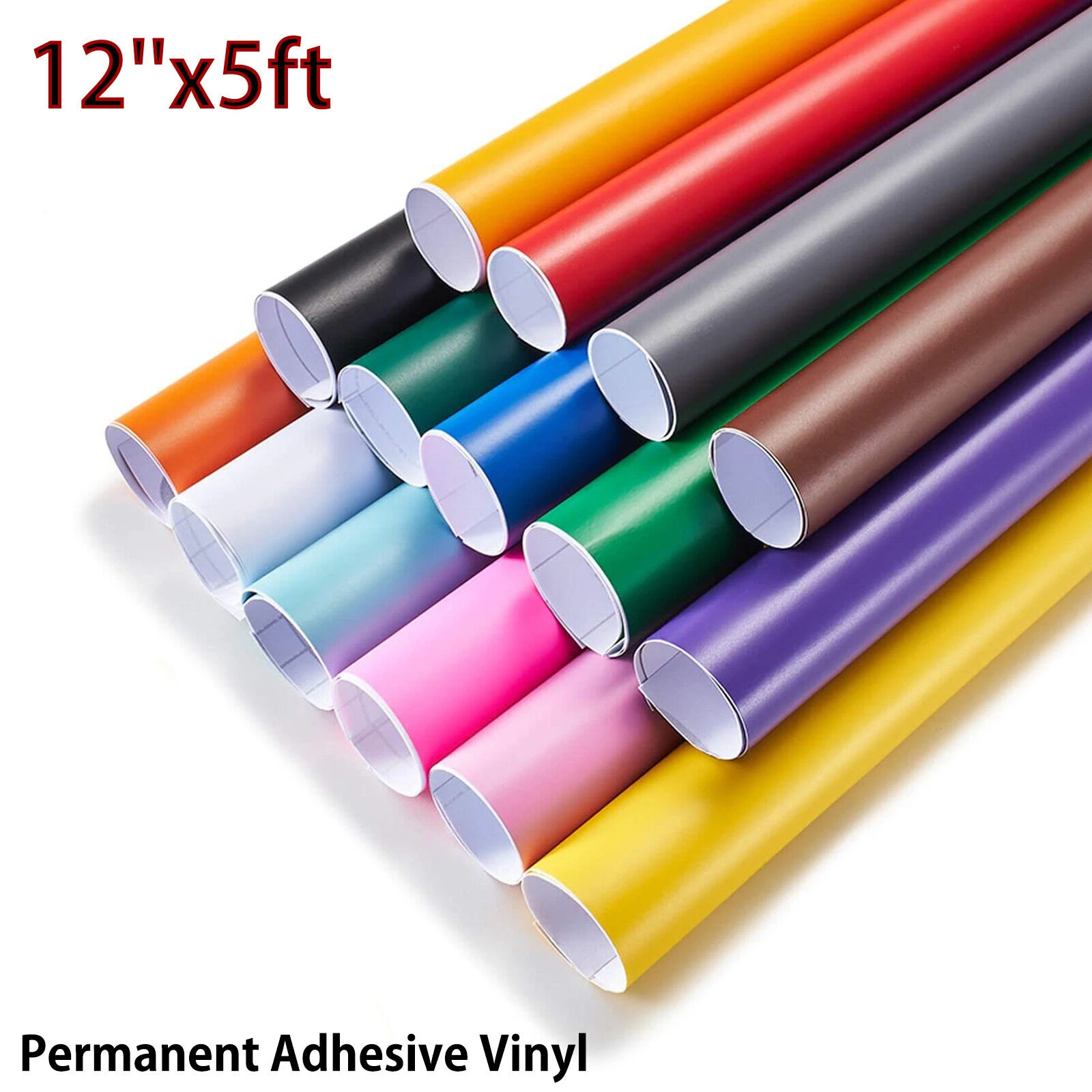 HTVRONT permanent adhesive vinyl roll 12x5ft - $5.75