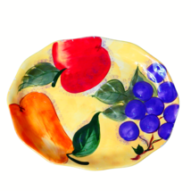 Farmhouse CottageCore Oval Serving Platter | Verdona Model | Fruit Design - £9.58 GBP