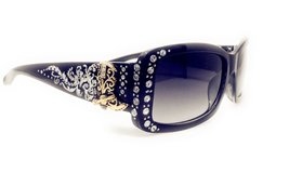 Texas West Womens Sunglasses With Rhinestone Bling UV 400 PC Lens Horse/Concho/C - £14.63 GBP+