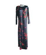 NWOT Women&#39;s Black Floral Velvet Ao Dai Size 8/L - $47.98 CAD