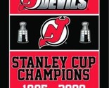 New Jersey Devils Stanley Cup Flag 3X5Ft Polyester Digital Print Banner USA - £12.57 GBP