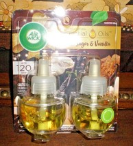 2 Air Wick Scented Oil Refills Brown Sugar Vanilla Infused With Essential Oils - £8.49 GBP