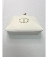 Christian Dior CD Logo Cosmetics Pouch Velor White New NWOT - £31.67 GBP