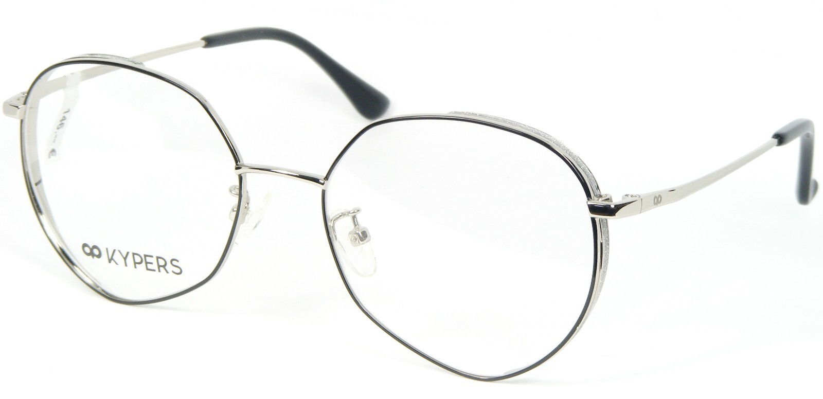 KYPERS LAIA LA004 Negro/Plata Único Gafas Marco 52-18-145mm - $91.14