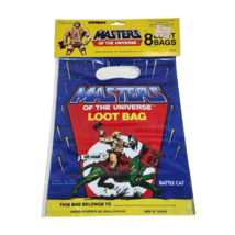 Vintage 1986 Unique Masters Of The Universe HE-MAN Party Loot Bags Nos Battlecat - £22.02 GBP