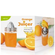 Mason Jar Lemon Squeezer Lid, Stainless Steel Citrus Juicer Canning Jar Lids For - £20.60 GBP