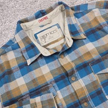 Gramicci Shirt Mens XL Blue Orange Plaid Flannel Button Up Long Sleeve G... - $22.95