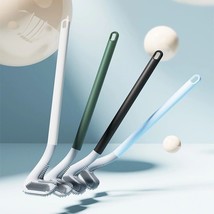 Silicone toilet brush non-slip long handle cleaning - $9.80