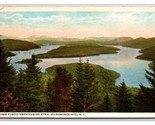 View From Eagles Eyrie Lake Placid New York NY WB Postcard I21 - $2.92