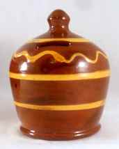 1990 Glazed Redware Penny Bank Brown Colored Beehive Shape By Lester Breininger - £59.07 GBP