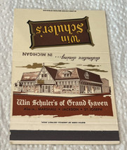 Win Schuler&#39;s of Grand Haven Michigan Matchbook Cover - £5.25 GBP