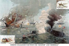 Naval Engagement of the Monitor &amp; Merrimack or the Battle of Hampton Roads #2 -  - £17.29 GBP+