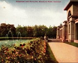 Fountain and Pavilion Douglas Park Chicago Illinois IL UNP 1910s DB Post... - $6.88