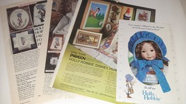 Vintage Holly Hobbie Ephemera Magazine Ads &amp; Porcelain Doll Ad - £8.67 GBP