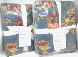 TWO Pottery Barn Pillow Shams Reversible MEADOW Floral STANDARD NWT #P513 - $59.99