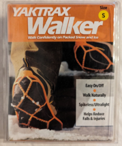 Yaktrax Walker Size S - Black - Spikeless Traction for Snow or Ice - NEW - $11.64