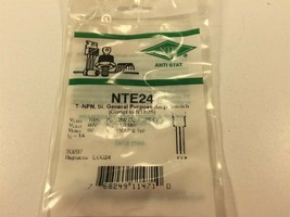 (3) NTE NTE24 Silicon NPN Transistors General Purpose Amplifier Switch -... - $13.99