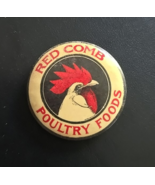 ANTIQUE RED COMB POULTRY FEED CELLULOID PINBACK BUTTON PIN CHICKEN ROOST... - $453.50 MXN