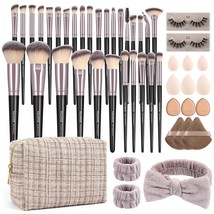 MAANGE Makeup Brushes 48 Piece Makeup Kit with Bag, Multi-functional Makeup Tool - $36.62