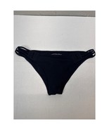 Victorias Secret Black Bikini Bottoms Beach Swim Sports Womens Size Medium - $19.95