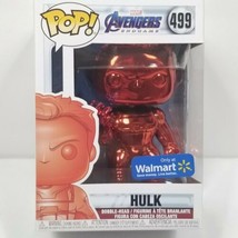 Funko POP! Marvel Avengers Endgame Hulk Red Chrome Walmart Exclusive #49... - $14.84