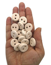 12/16Pc 30/20mm Unfinished Blank Sewing Buttons Ceramic Bisque Ready To Paint - $30.99