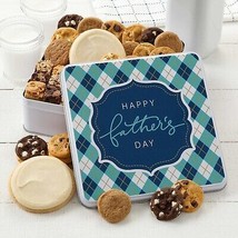Mrs Fields Cookies Father&#39;s Dad Day Gifts Ideas Chocolate Chip Brownies Tin Yum - £54.25 GBP