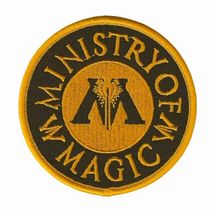 MINISTRY OF MAGIC IRON ON PATCH 3" Round Harry Potter Movie Book Fan Emb... - $4.75
