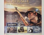 Call Of Duty 2 PC Intel Honor Courage Right Processor 2005 Magazine Prin... - $9.89