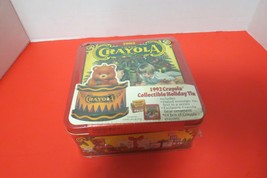 Vintage 1992 Crayola Collectible Tin Bear Ornament With 64 Crayons New S... - £9.56 GBP