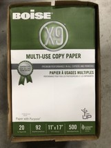 Boise X-9 Copy Paper 92 Brightness 20lb 11 x 17 White 2000 Sheets (4 reams) - £56.07 GBP