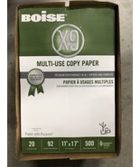 Boise X-9 Copy Paper 92 Brightness 20lb 11 x 17 White 2000 Sheets (4 reams) - £56.09 GBP