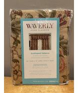 Waverly Home Imperial Dress Antique  Scalloped Unlined Valance Brown Floral - $34.49 CAD