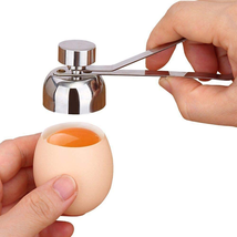 COLIBROX 1Pack Egg Cracker Topper, Ashero Stainless Steel Egg Opener Eggshell Cu - £9.82 GBP