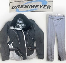 Obermeyer Ski Suit Womens M/L Black Jacket 10/ Pants 12 Ridgeline Snow S... - $96.91