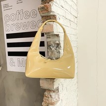 MABULA Half Moon Fashion Women Handbags Patent Leather  Design High Quality  Bag - £149.19 GBP