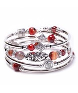 Ethnic Style Flower Natural Stone Handmade Bangle Striped Coffee Agate B... - $16.81 CAD Ethnic Style Flower Natural Stone Handmade Bangle Striped Coffee Agate B... - $16.81 CAD
