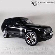 ArrowModelBuild Land Range Rover SUV 2021 (Santorini Black) Built &amp; Painted 1/24 - £246.89 GBP