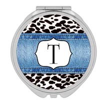 Leopard Animal Print Black and White Fashion : Gift Compact Mirror Wild ... - £10.40 GBP+