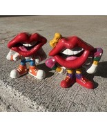 2 Different Vintage General Foods Tang Big Hot Lips PVC Advertising Figu... - $12.47 CAD
